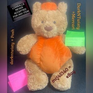 RETIRED BNWT JELLYCAT BARTHOLOMEW BEAR PUMPKIN